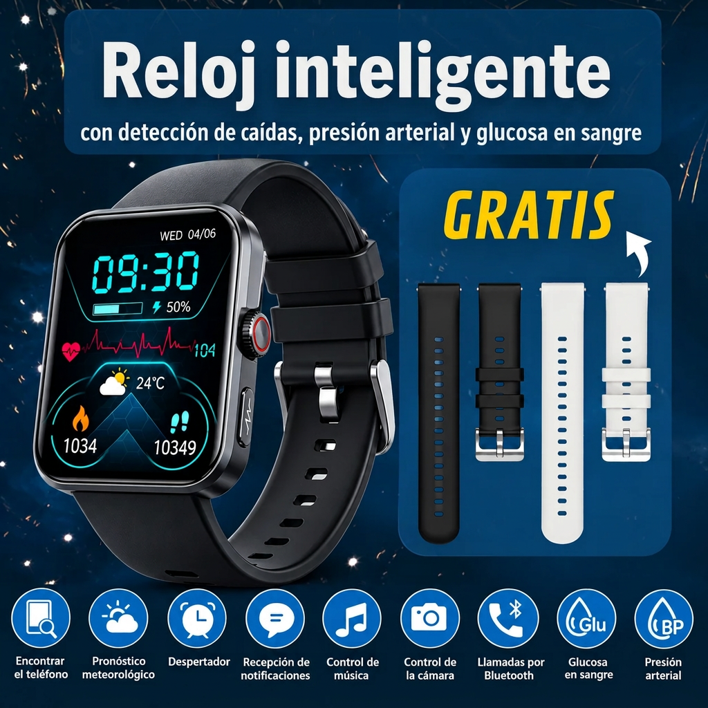 ¡Súper Promoción! Smartwatch CASIO® con Medidor de Glucosa y Otras Funciones Inteligentes