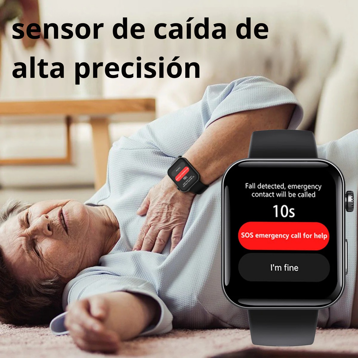 (Súper Promoción) Reloj Inteligente Medidor de Glucosa, Frecuencia Cardíaca, Funciones Telefónicas y más.