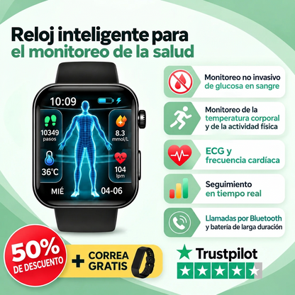 ¡Súper Promoción! Smartwatch CASIO® con Medidor de Glucosa y Otras Funciones Inteligentes