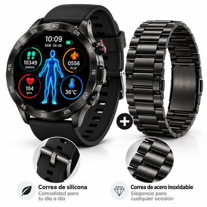 Smartwatch CASIO con funciones de seguimiento del bienestar y la actividad diaria